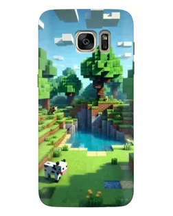 Чехол для Samsung Galaxy S7 Edge (G935) с картинкой «Minecraft летний день»