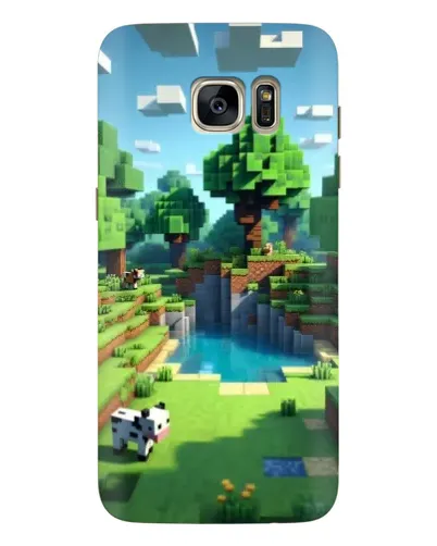 Чехол для Samsung Galaxy S7 Edge (G935) с картинкой «Minecraft летний день»