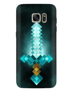 Чехол для Samsung Galaxy S7 Edge (G935) с картинкой «Алмазный меч неон»
