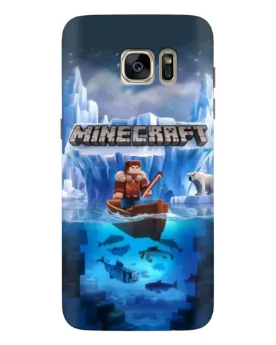 Чехол для Samsung Galaxy S7 Edge (G935) с картинкой «Minecraft ледяной мир»