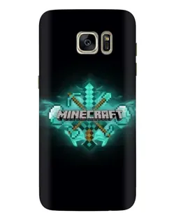 Чехол для Samsung Galaxy S7 Edge (G935) с картинкой «Minecraft Diamond лого»