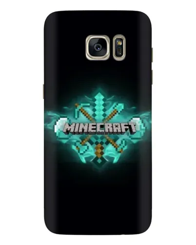 Чехол для Samsung Galaxy S7 Edge (G935) с картинкой «Minecraft Diamond лого»