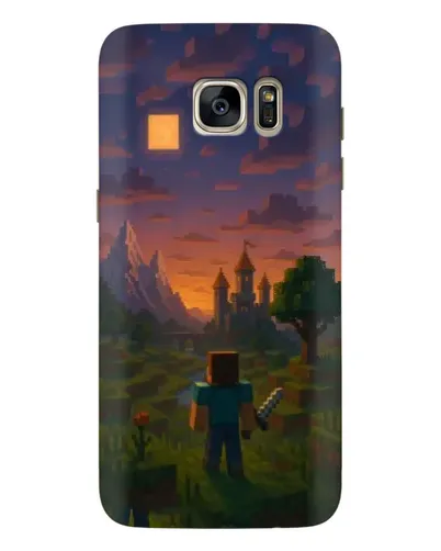 Чехол для Samsung Galaxy S7 Edge (G935) с картинкой «Стив у башни»