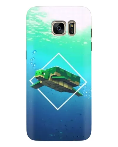 Чехол для Samsung Galaxy S7 Edge (G935) с картинкой «Черепаха Minecraft»