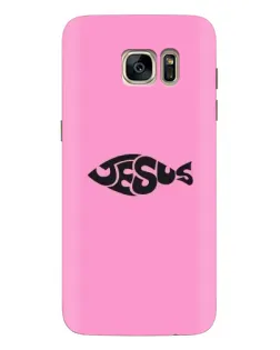 Чехол для Samsung Galaxy S7 Edge (G935) с картинкой «Розовый символ  Jesus»