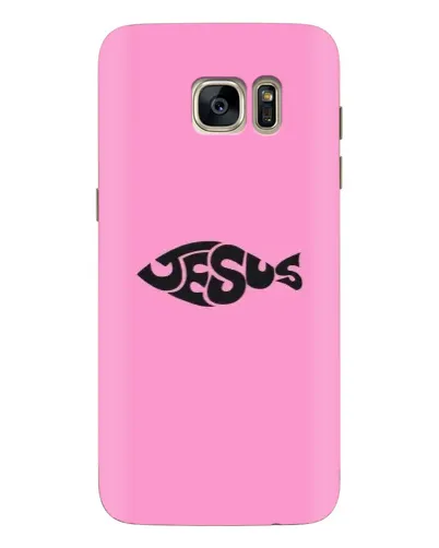 Чехол для Samsung Galaxy S7 Edge (G935) с картинкой «Розовый символ  Jesus»