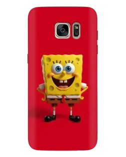 Чехол для Samsung Galaxy S7 Edge (G935) с картинкой «Спанч Боб на красном»