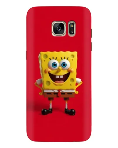 Чехол для Samsung Galaxy S7 Edge (G935) с картинкой «Спанч Боб на красном»