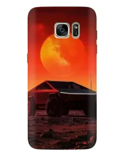 Чехол для Samsung Galaxy S7 Edge (G935) с картинкой «Cybertruck на Марсе»