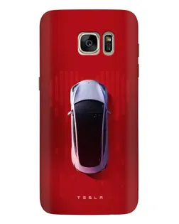 Чехол для Samsung Galaxy S7 Edge (G935) с картинкой «Tesla Top View»
