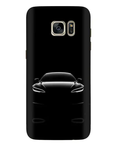 Чехол для Samsung Galaxy S7 Edge (G935) с картинкой «Силуэт Tesla Night»