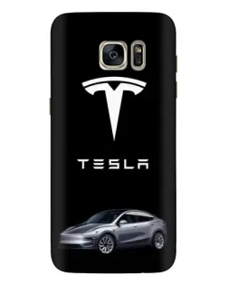 Чехол для Samsung Galaxy S7 Edge (G935) с картинкой «Tesla Model Y»