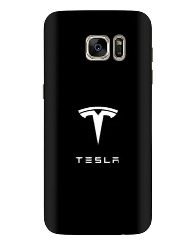 Чехол для Samsung Galaxy S7 Edge (G935) с картинкой «Tesla White Logo»
