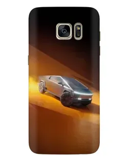 Чехол для Samsung Galaxy S7 Edge (G935) с картинкой «Cybertruck в пустыне»