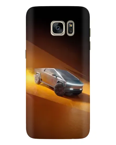 Чехол для Samsung Galaxy S7 Edge (G935) с картинкой «Cybertruck в пустыне»