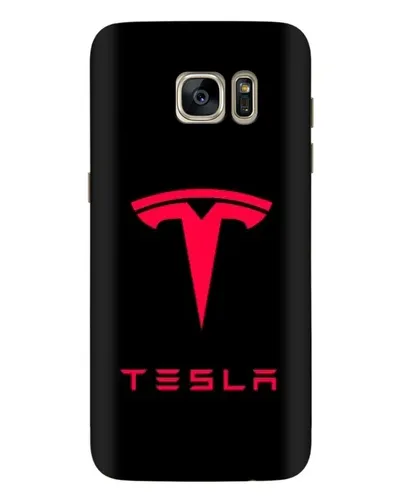 Чехол для Samsung Galaxy S7 Edge (G935) с картинкой «Tesla Red Logo»