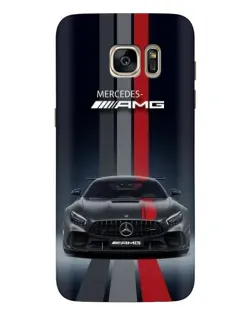 Чехол для Samsung Galaxy S7 Edge (G935) с картинкой «Mercedes — белый карбон»