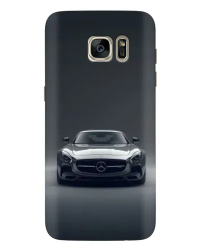 Чохол для Samsung Galaxy S7 Edge (G935) з картинкою «Mercedes на чорному»
