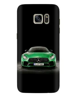 Чехол для Samsung Galaxy S7 Edge (G935) с картинкой «Mercedes — неоновый лого»