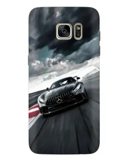 Чехол для Samsung Galaxy S7 Edge (G935) с картинкой «Гоночный Mercedes AMG»