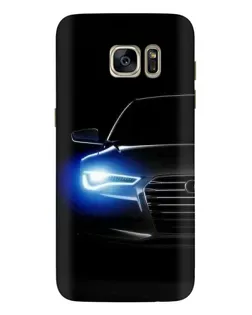 Чехол для Samsung Galaxy S7 Edge (G935) с картинкой «Неоновый взгляд Audi»