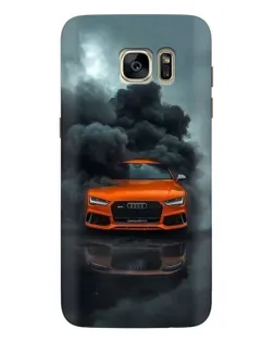 Чехол для Samsung Galaxy S7 Edge (G935) с картинкой «Audi в облаках дыма»