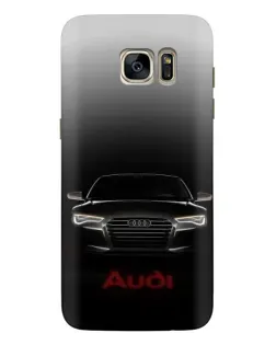 Чехол для Samsung Galaxy S7 Edge (G935) с картинкой «Audi — градиентный контур»