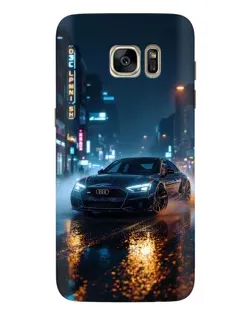 Чехол для Samsung Galaxy S7 Edge (G935) с картинкой «Ночной город и Audi»