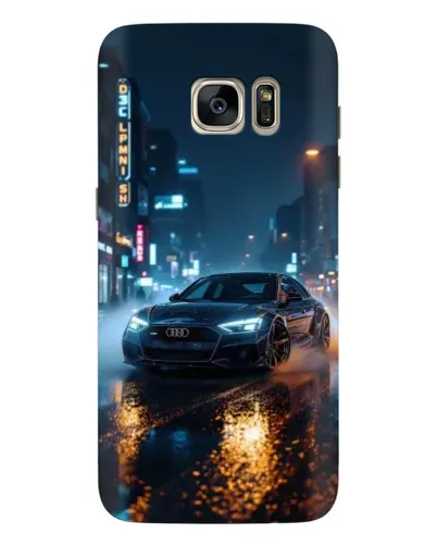 Чехол для Samsung Galaxy S7 Edge (G935) с картинкой «Ночной город и Audi» Чехол для Samsung Galaxy S7 Edge (G935) с картинкой «Ночной город и Audi»