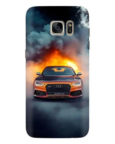 Чехол для Samsung Galaxy S7 Edge (G935) с картинкой «Audi в огненном дыму» Чехол для Samsung Galaxy S7 Edge (G935) с картинкой «Audi в огненном дыму»