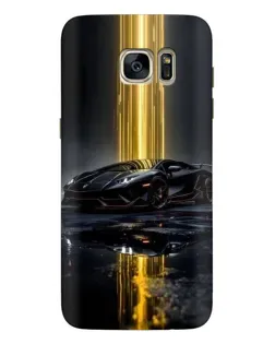 Чехол для Samsung Galaxy S7 Edge (G935) с картинкой «Ночной Lamborghini драйв»