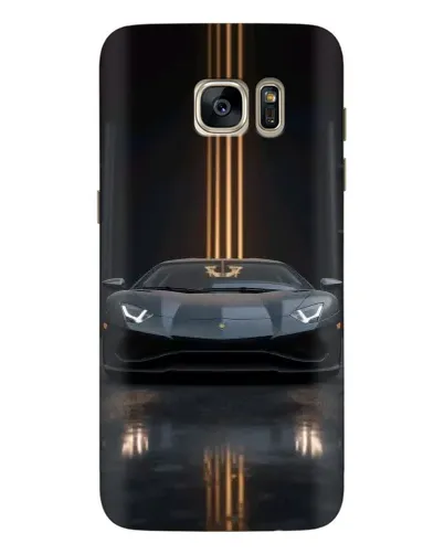Чехол для Samsung Galaxy S7 Edge (G935) с картинкой «Lamborghini золотые линии» Чехол для Samsung Galaxy S7 Edge (G935) с картинкой «Lamborghini золотые линии»