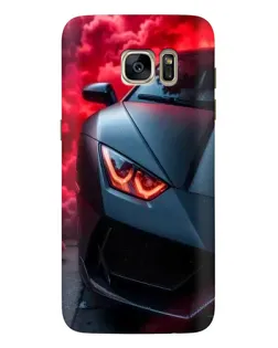 Чехол для Samsung Galaxy S7 Edge (G935) с картинкой «Lamborghini красное сияние»