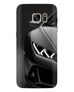 Чехол для Samsung Galaxy S7 Edge (G935) с картинкой «Lamborghini фары детализация»