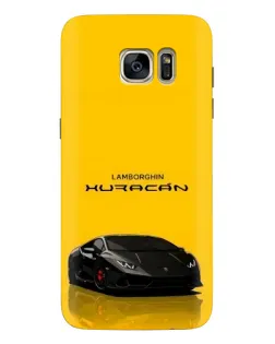 Чехол для Samsung Galaxy S7 Edge (G935) с картинкой «Lamborghini Huracan черный»
