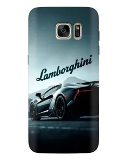 Чехол для Samsung Galaxy S7 Edge (G935) с картинкой «Классическая надпись Lamborghini»