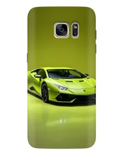 Чехол для Samsung Galaxy S7 Edge (G935) с картинкой «Салатовый Lamborghini Huracan»