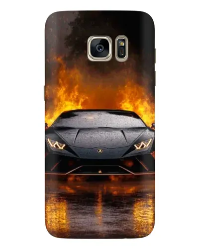 Чехол для Samsung Galaxy S7 Edge (G935) с картинкой «Lamborghini в огне» Чехол для Samsung Galaxy S7 Edge (G935) с картинкой «Lamborghini в огне»