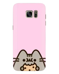 Чехол для Samsung Galaxy S7 Edge (G935) с картинкой «Pusheen и печенье»