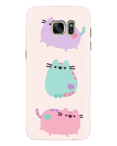 Чехол для Samsung Galaxy S7 Edge (G935) с картинкой «Pusheen трио» Чехол для Samsung Galaxy S7 Edge (G935) с картинкой «Pusheen трио»