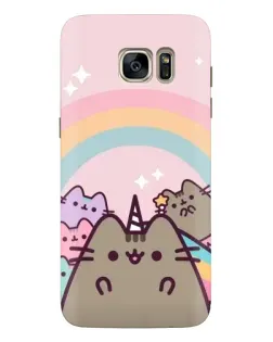 Чехол для Samsung Galaxy S7 Edge (G935) с картинкой «Единорог Pusheen»