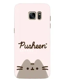 Чехол для Samsung Galaxy S7 Edge (G935) с картинкой «Pusheen логотип»