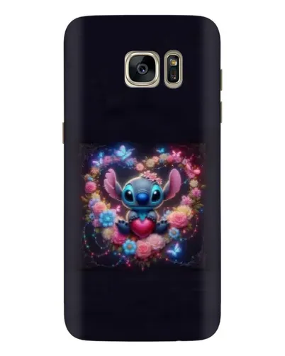 Чохол для Samsung Galaxy S7 Edge (G935) з картинкою «Stitch у квітах» Чохол для Samsung Galaxy S7 Edge (G935) з картинкою «Stitch у квітах»