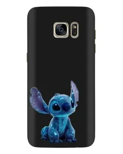 Чехол для Samsung Galaxy S7 Edge (G935) с картинкой «Стич на черном»