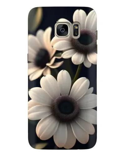 Чехол для Samsung Galaxy S7 Edge (G935) с картинкой «Белые маргаритки макро»