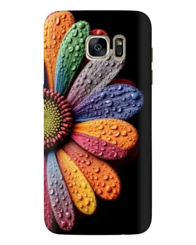 Чехол для Samsung Galaxy S7 Edge (G935) с картинкой «Радужный цветок»