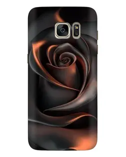 Чехол для Samsung Galaxy S7 Edge (G935) с картинкой «Шелковая черная роза»