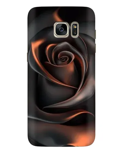 Чехол для Samsung Galaxy S7 Edge (G935) с картинкой «Шелковая черная роза»