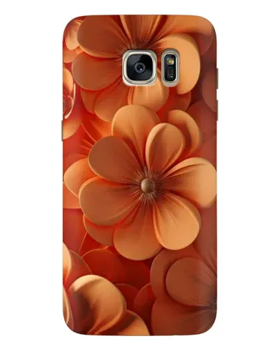 Чехол для Samsung Galaxy S7 Edge (G935) с картинкой «Оранжевый макро цветок»