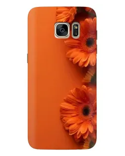 Чехол для Samsung Galaxy S7 Edge (G935) с картинкой «Оранжевые герберы»